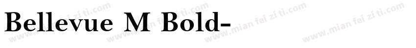 Bellevue M Bold字体转换